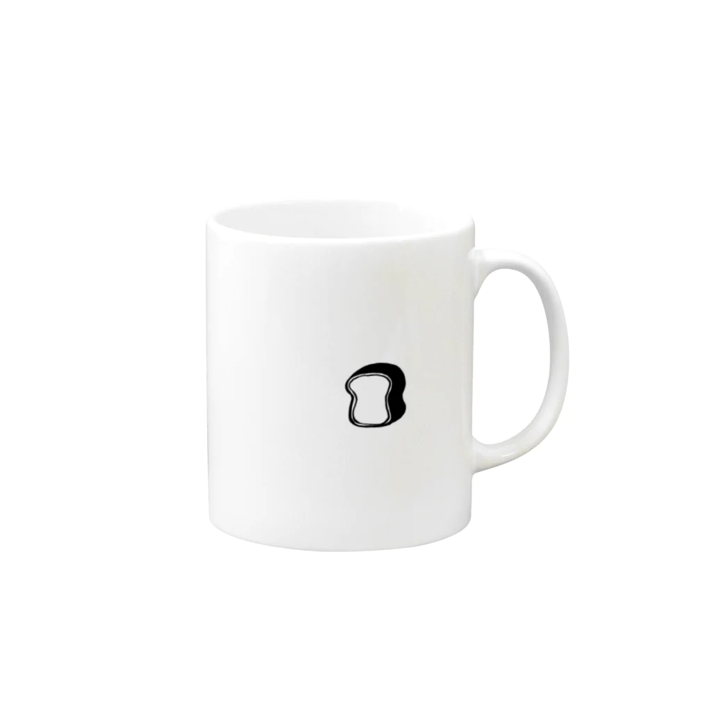 パンダパンの食パン Mug :right side of the handle