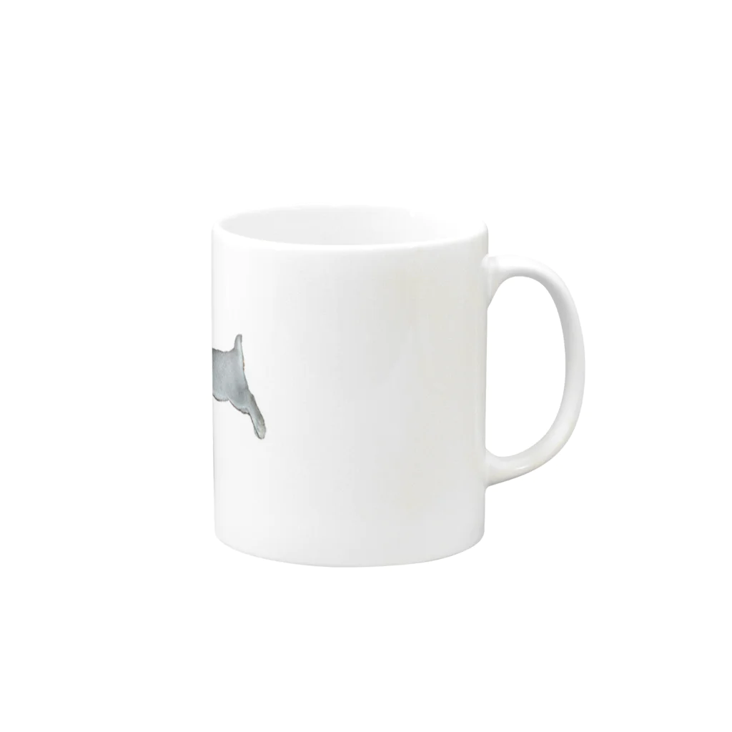 momororoの跳うさ Mug :right side of the handle