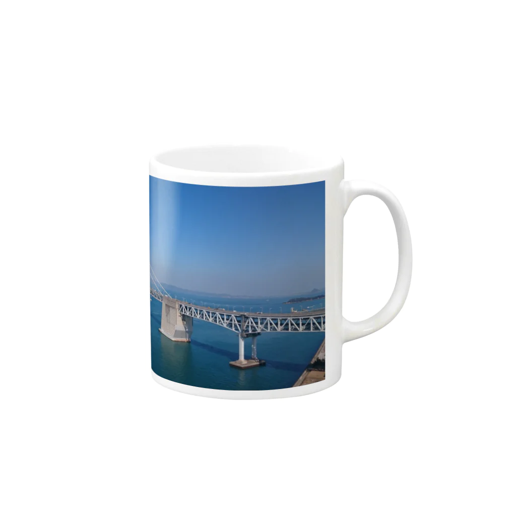 Ru-の瀬戸大橋 Mug :right side of the handle