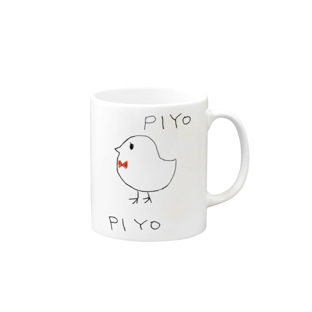 Yのひよこ Mug :right side of the handle