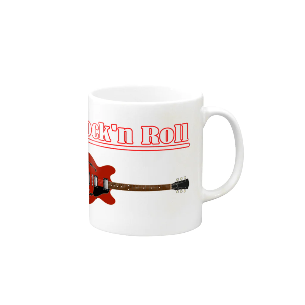 電気鉛筆工房のRock'n Roll Mug :right side of the handle