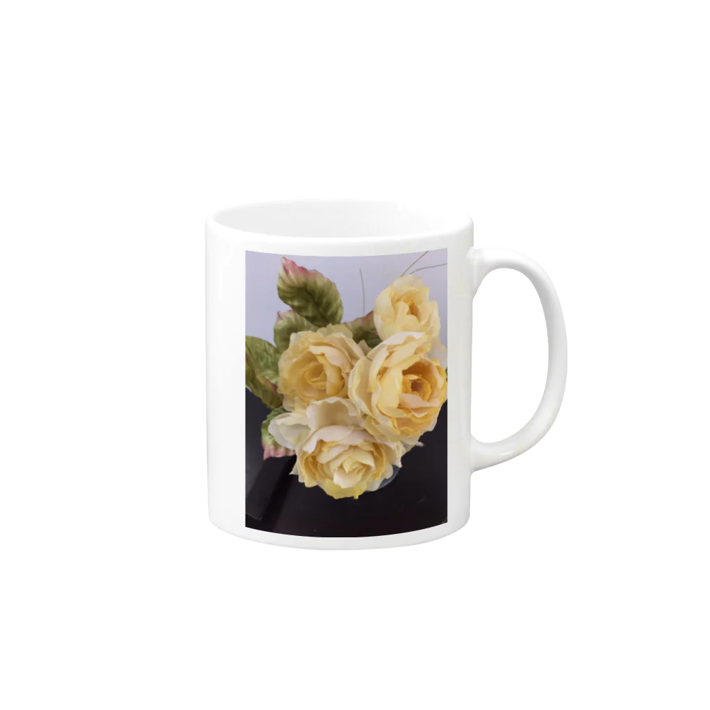 spica1014の黄薔薇 Mug :right side of the handle