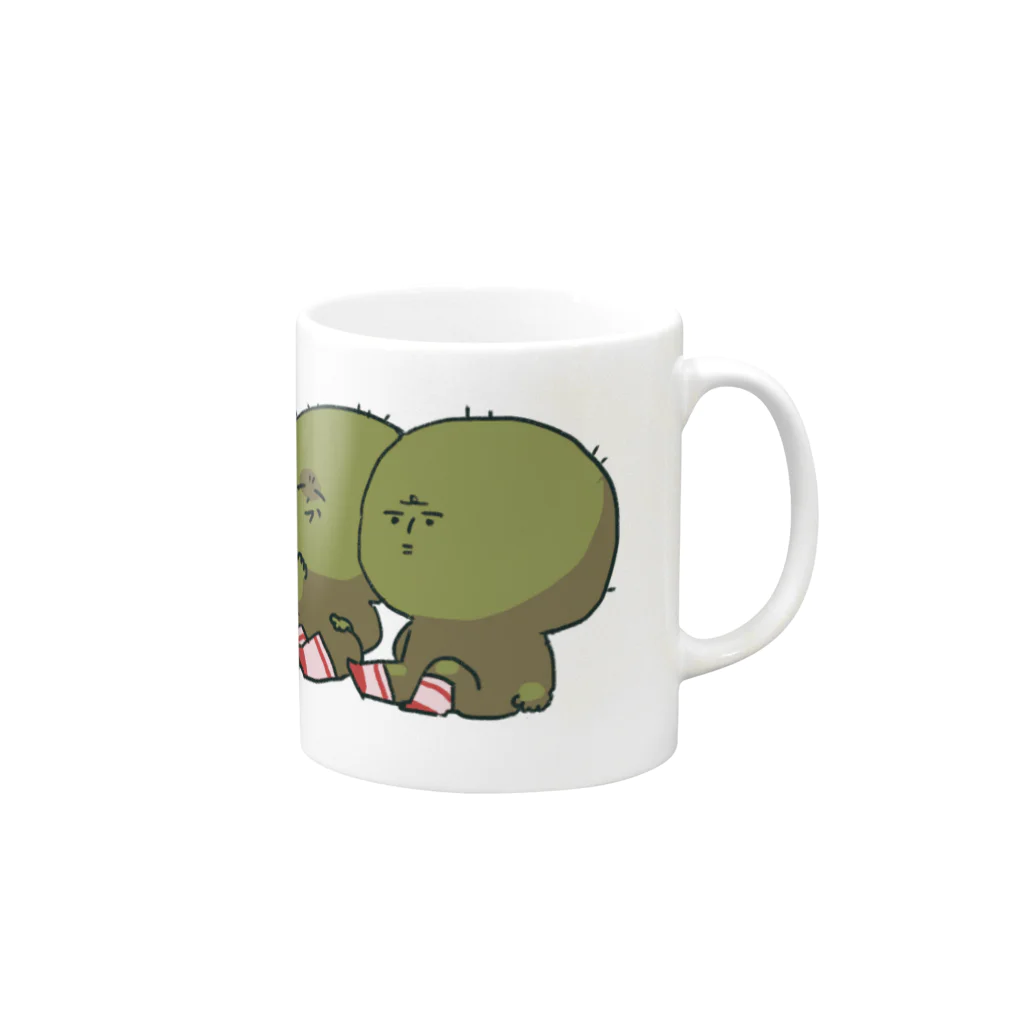 ぐちつぼのマリモ マグカップ Mug :right side of the handle