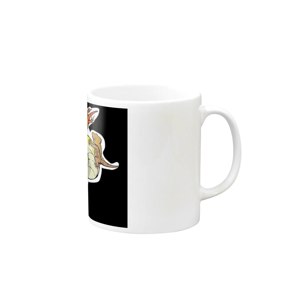レプキングッズのレプキンマグカップ Mug :right side of the handle