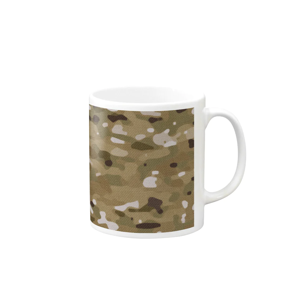 kouyou(スタンプ・着せかえ）のMILITARY DESSERT-TYPE Mug :right side of the handle