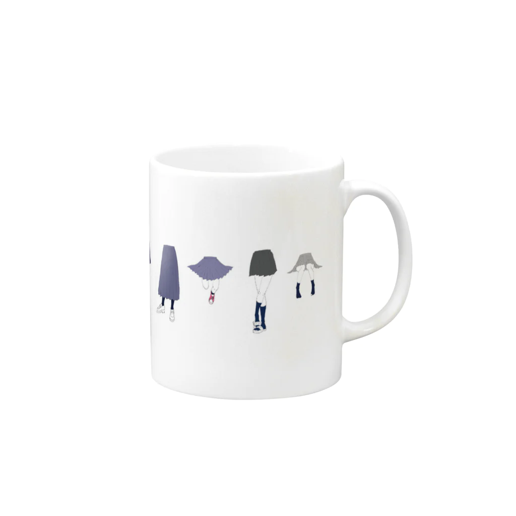 A S H I M のおみ足 Mug :right side of the handle