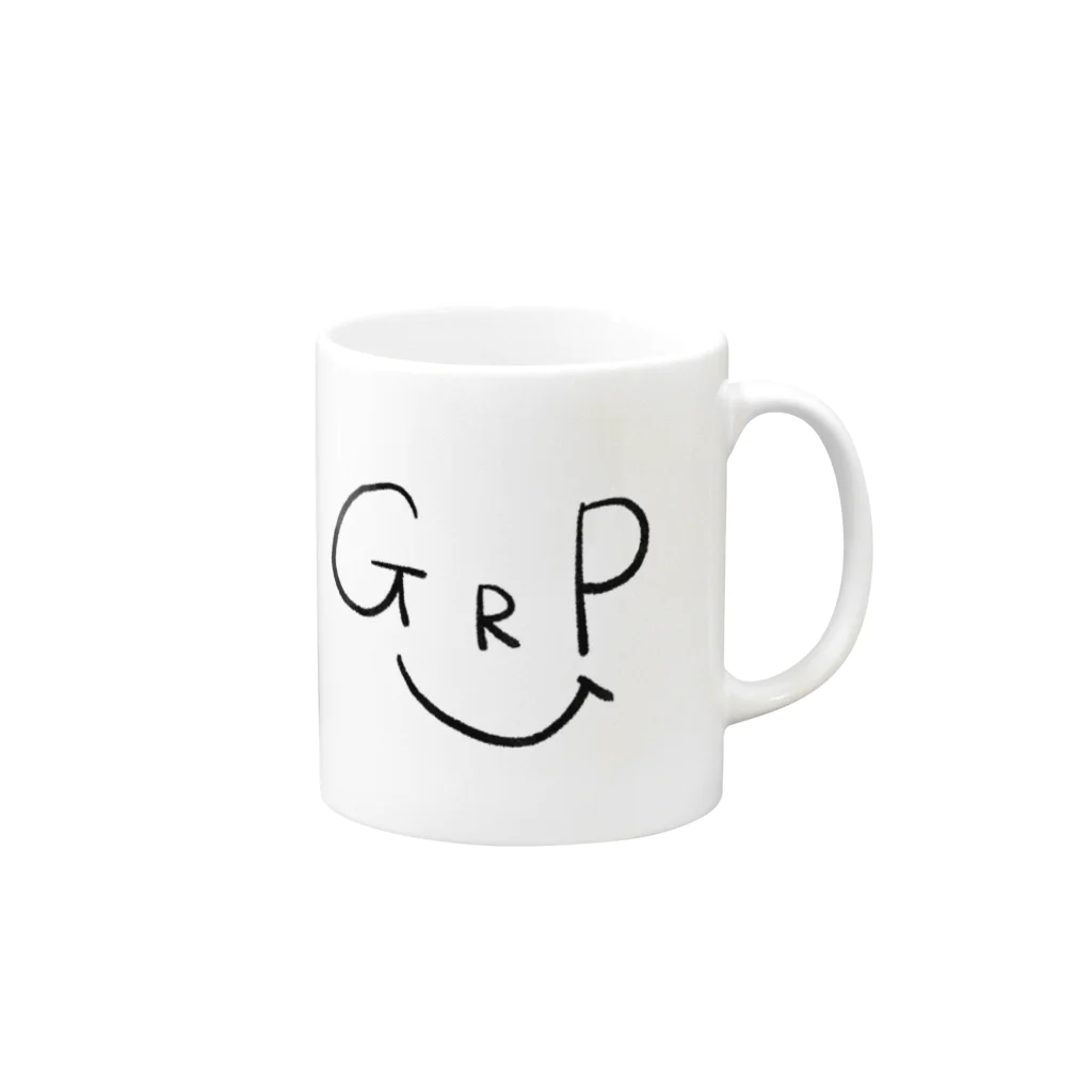 山口県タベスタグラムの仲良し家族。【grandpa】 Mug :right side of the handle