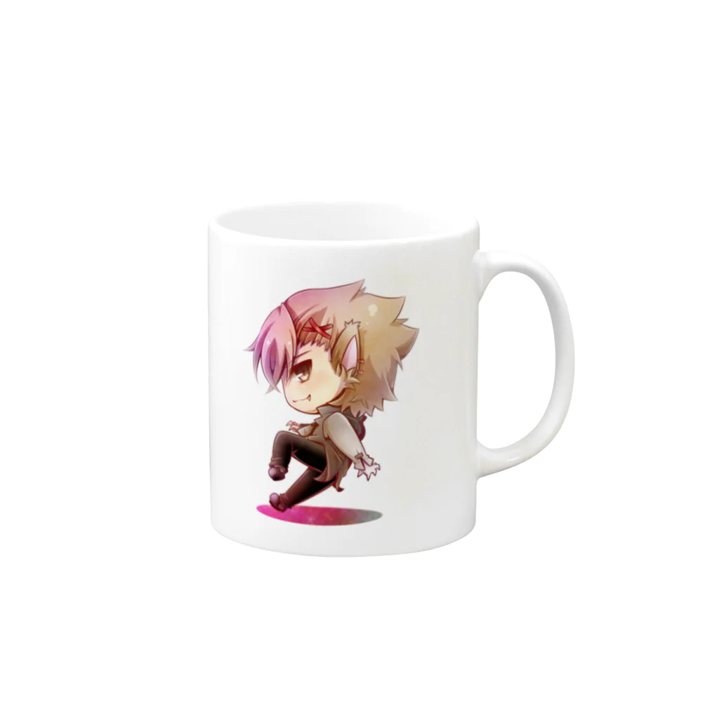 光里（Hikari）のおおかみ男くん Mug :right side of the handle