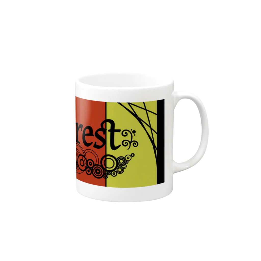 ヤギのEji( O w θ )`のinterest Mug :right side of the handle