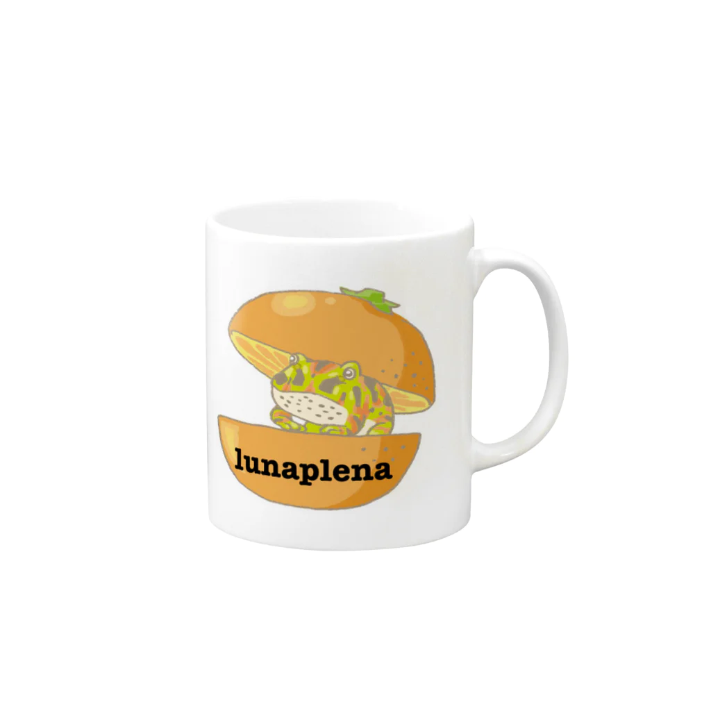 LunaPlenaのベルツノさん Mug :right side of the handle