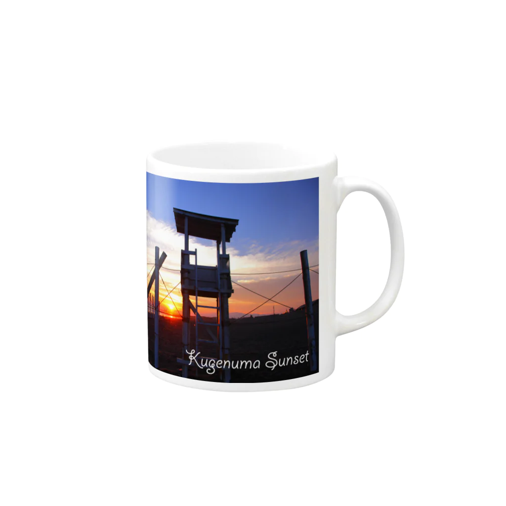 photo-kiokuの湘南夕景 Mug :right side of the handle