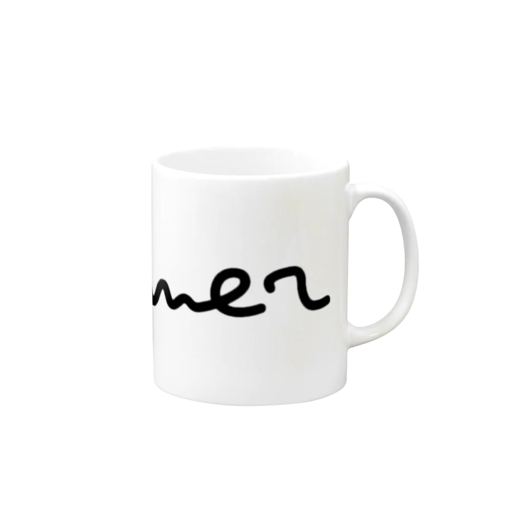 mamamarのくにゃ Mug :right side of the handle