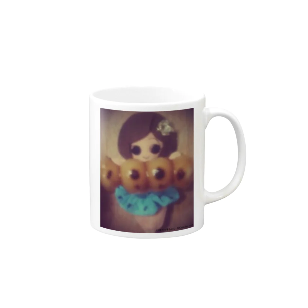 売り子ラボのおだんご召し上がれ Mug :right side of the handle