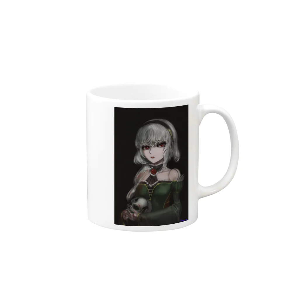 Atelier_ReiyaのDOLL Mug :right side of the handle