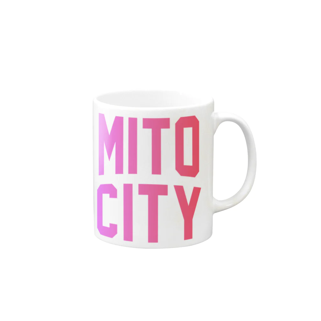 JIMOTO Wear Local Japanの水戸市 MITO CITY マグカップの取っ手の右面