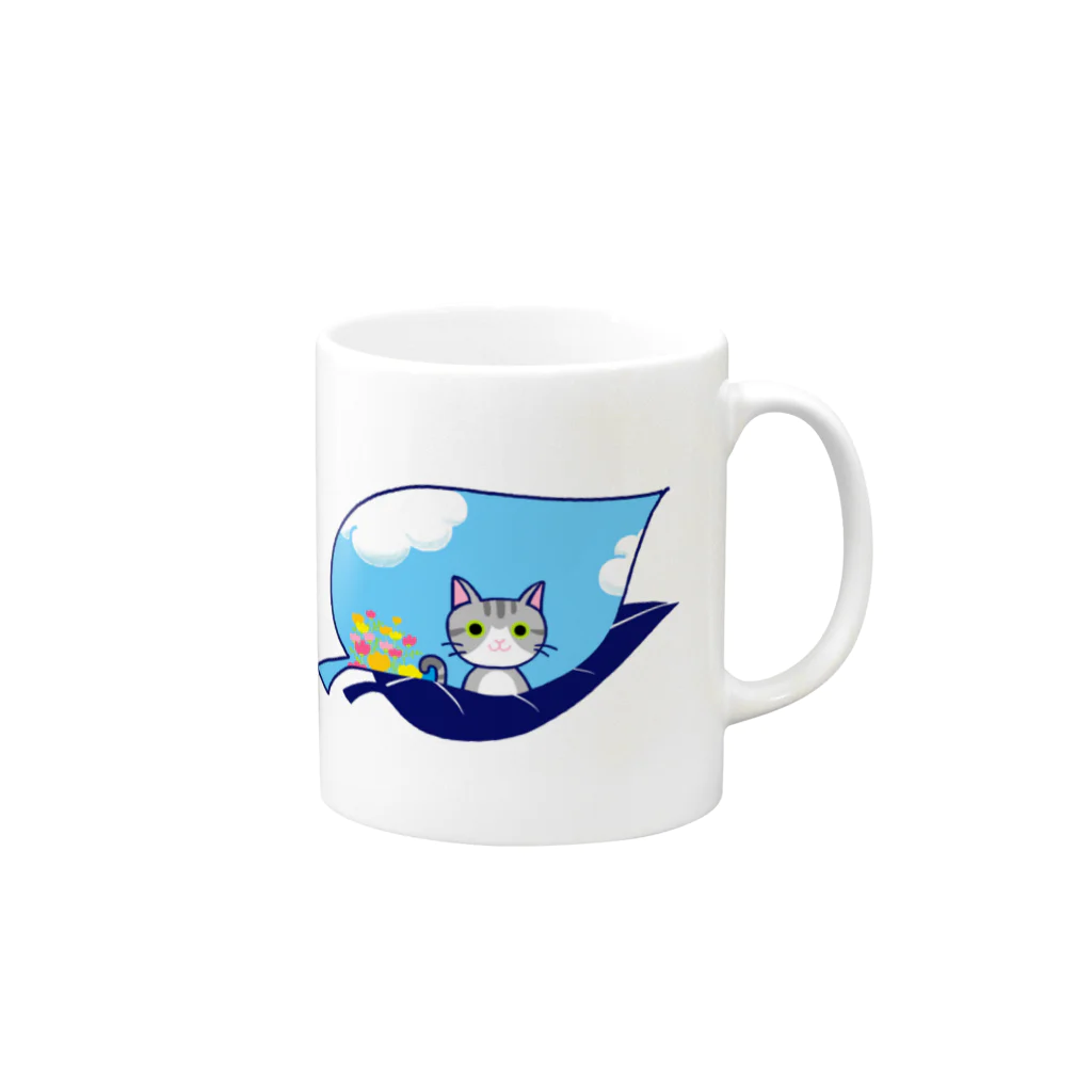 SU-KUのnijinokanata Mug :right side of the handle