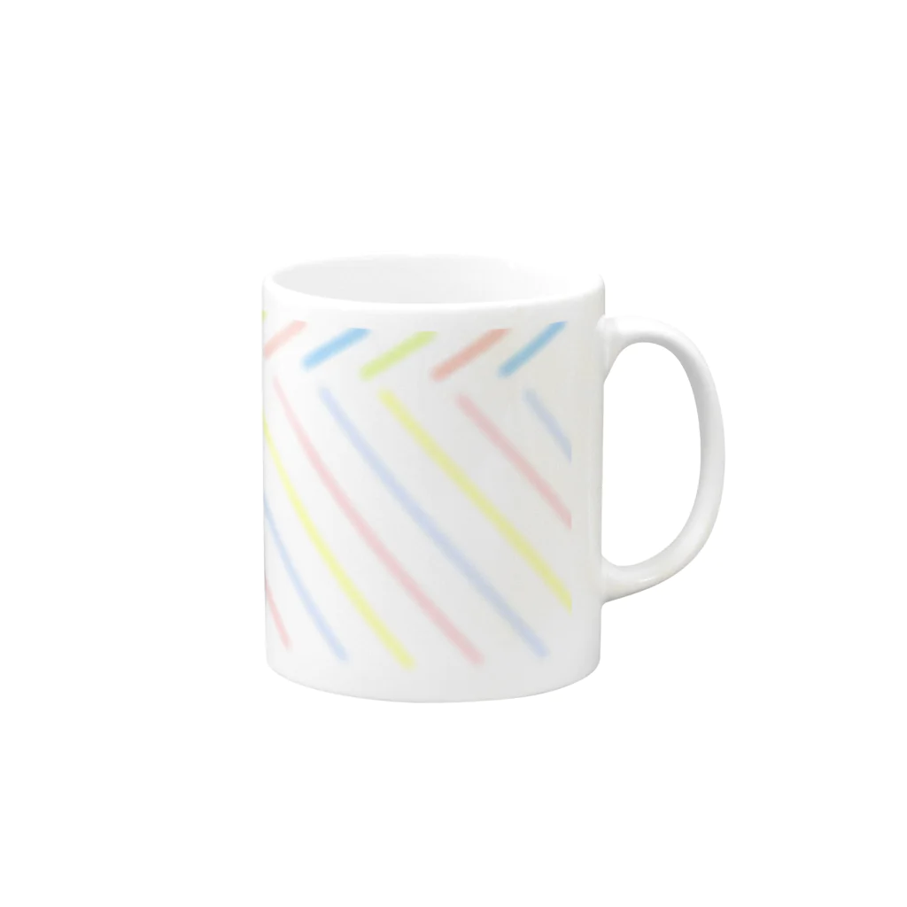 つめくさカップ店の色 Mug :right side of the handle