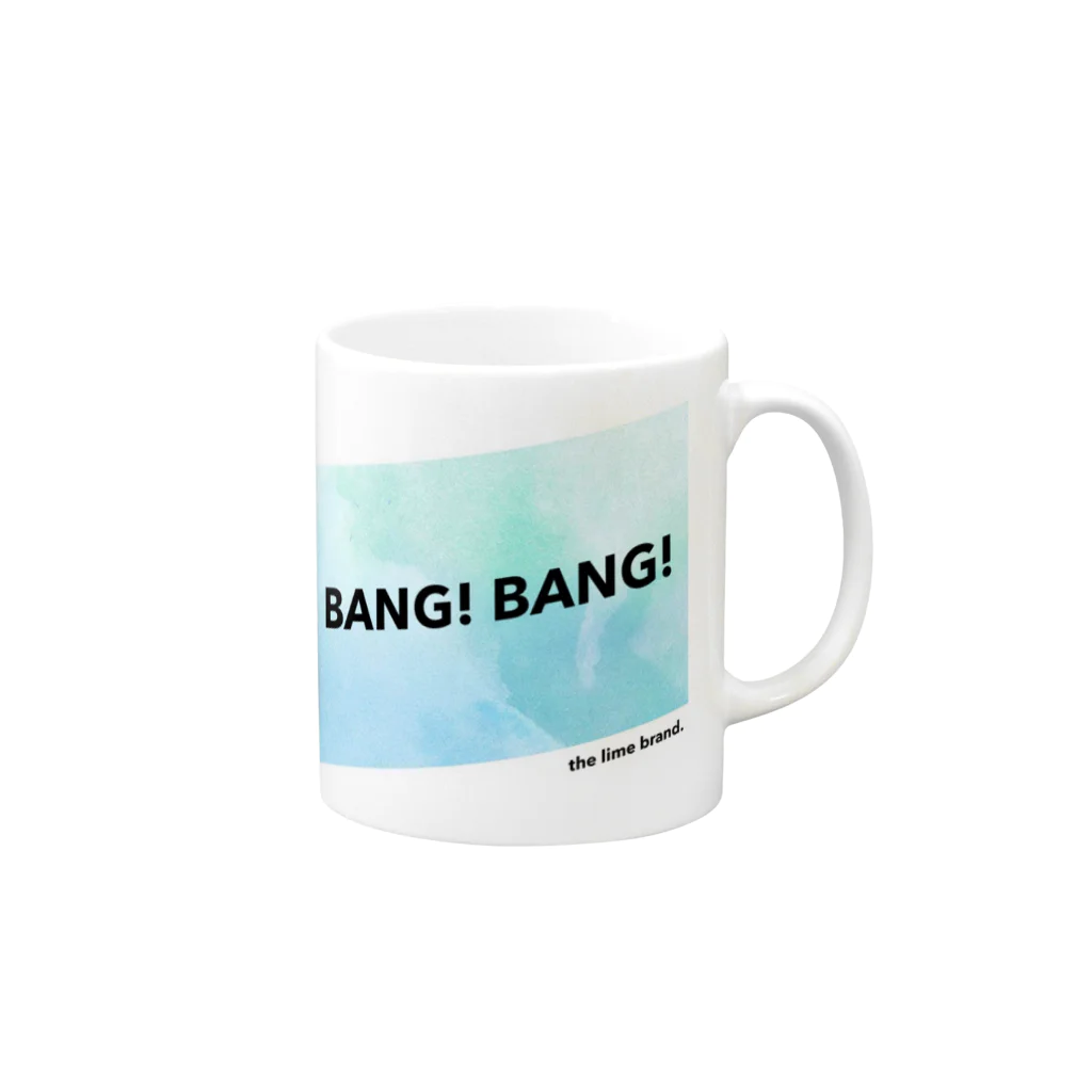 LIME-by-SblogのLIME - BANG! BANG! series Mug :right side of the handle