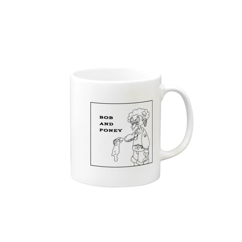 OFESTIVALのBOB AND PONEY Mug :right side of the handle