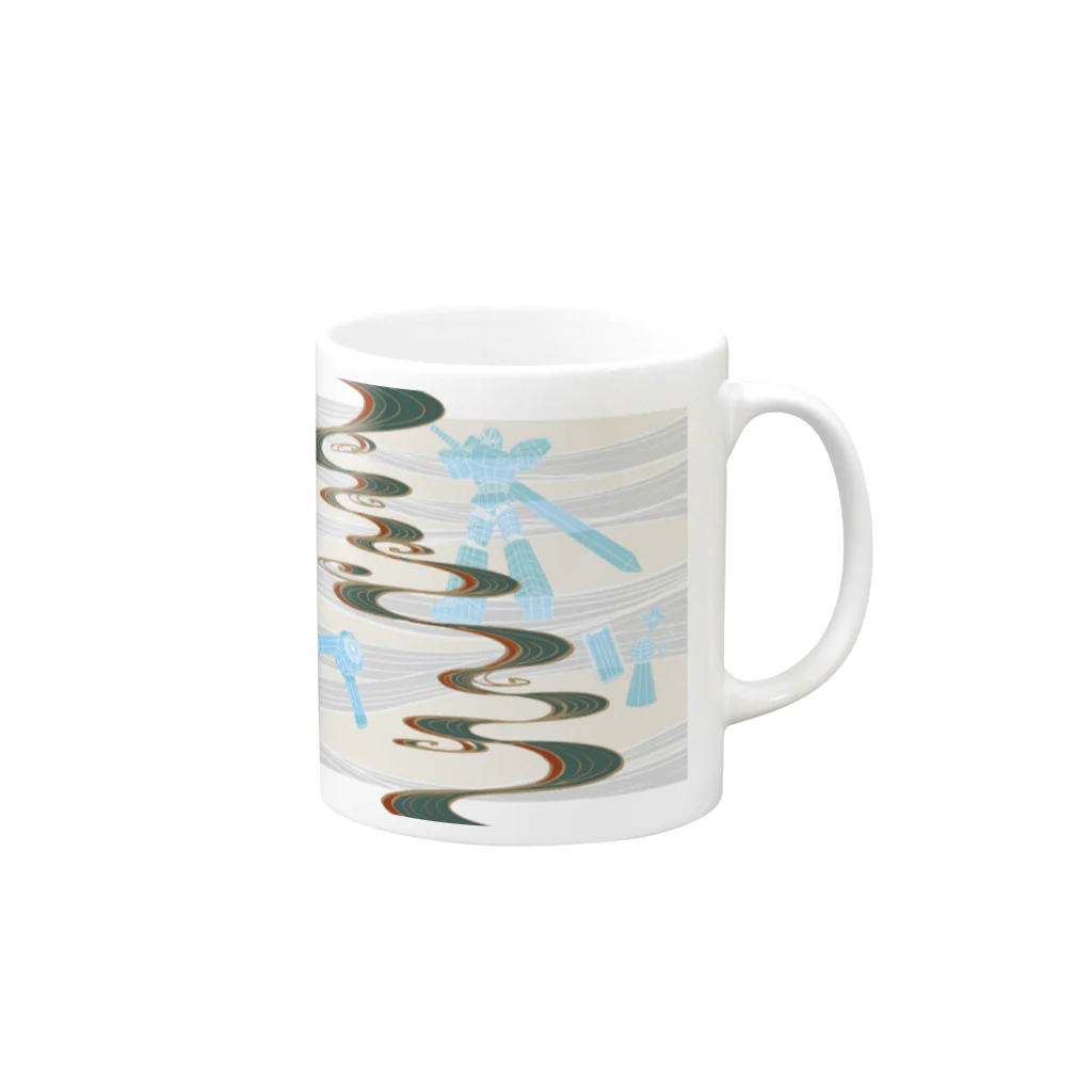 卓商店の卓展2020 Main Visual マグカップ Mug :right side of the handle