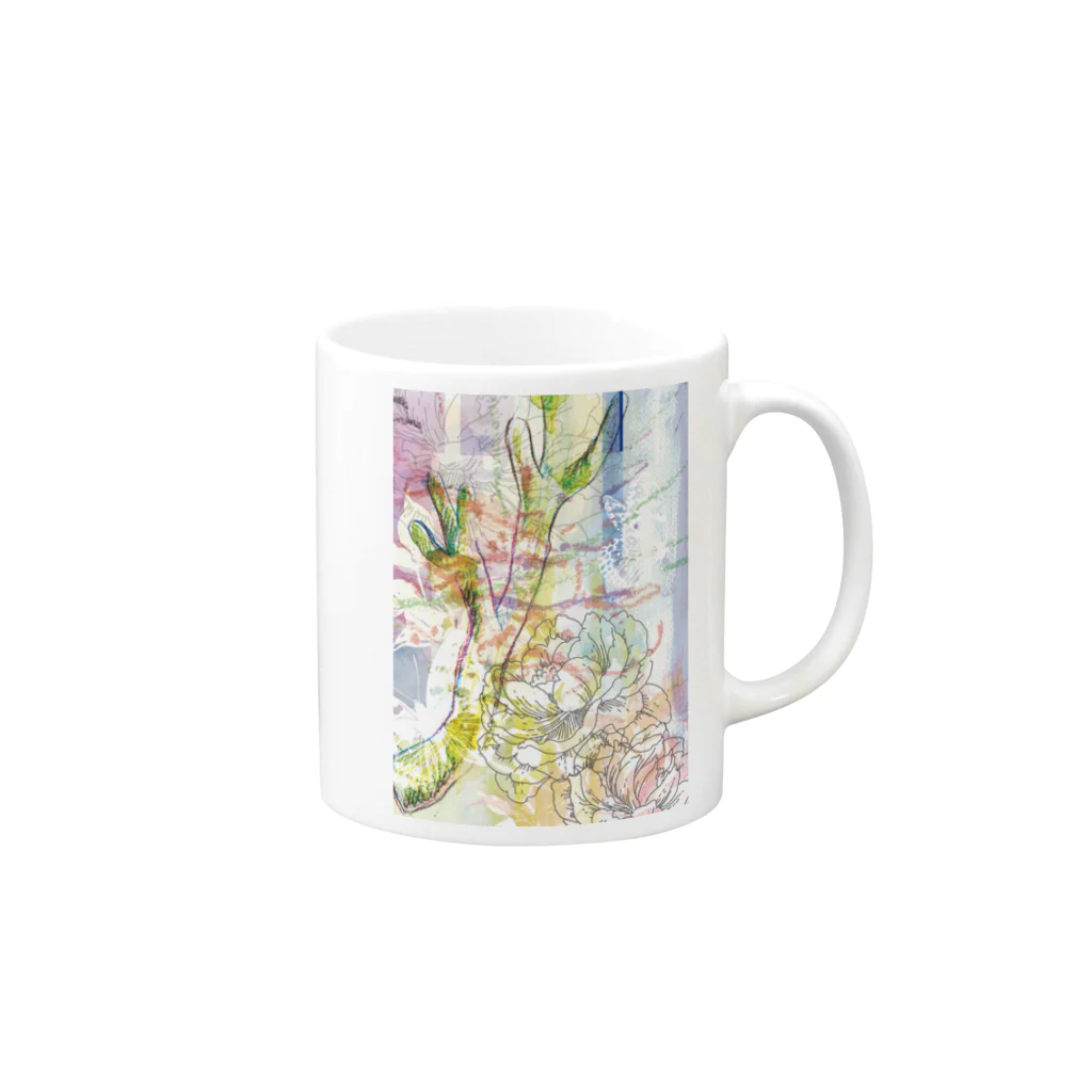 MEGの花森 Mug :right side of the handle