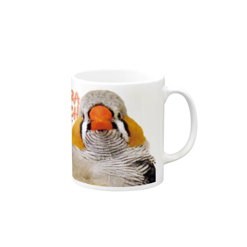 だが屋のジャンボキンカあおばくん Mug :right side of the handle