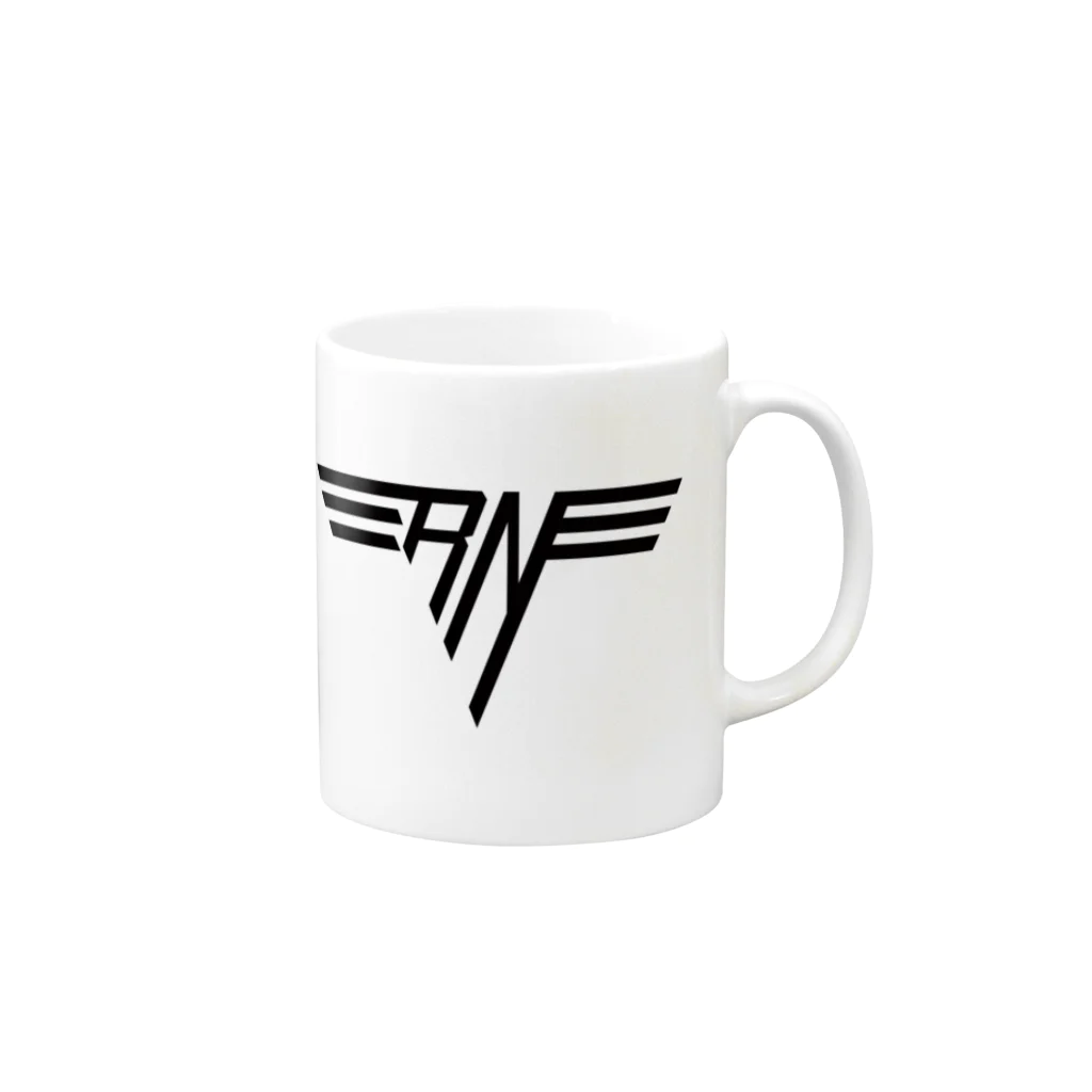 s-nowのバンド風ロゴ「R.N.」 Mug :right side of the handle