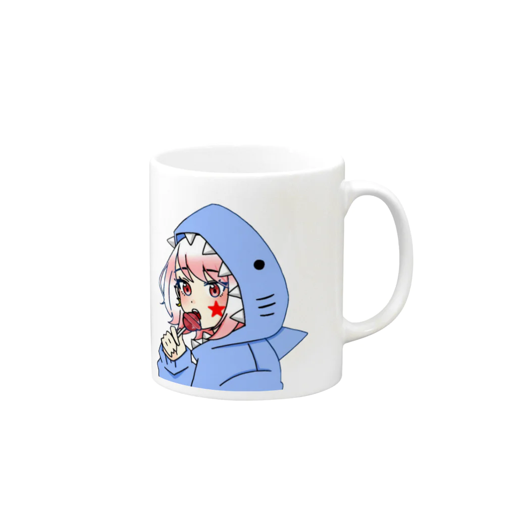 世界 夜月のオリジナルグッズの世界 夜月  Mug :right side of the handle