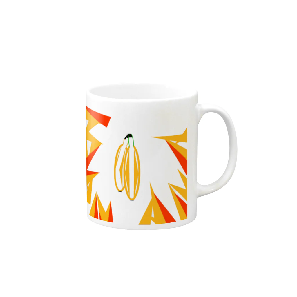 s/wのBANANA Mug :right side of the handle