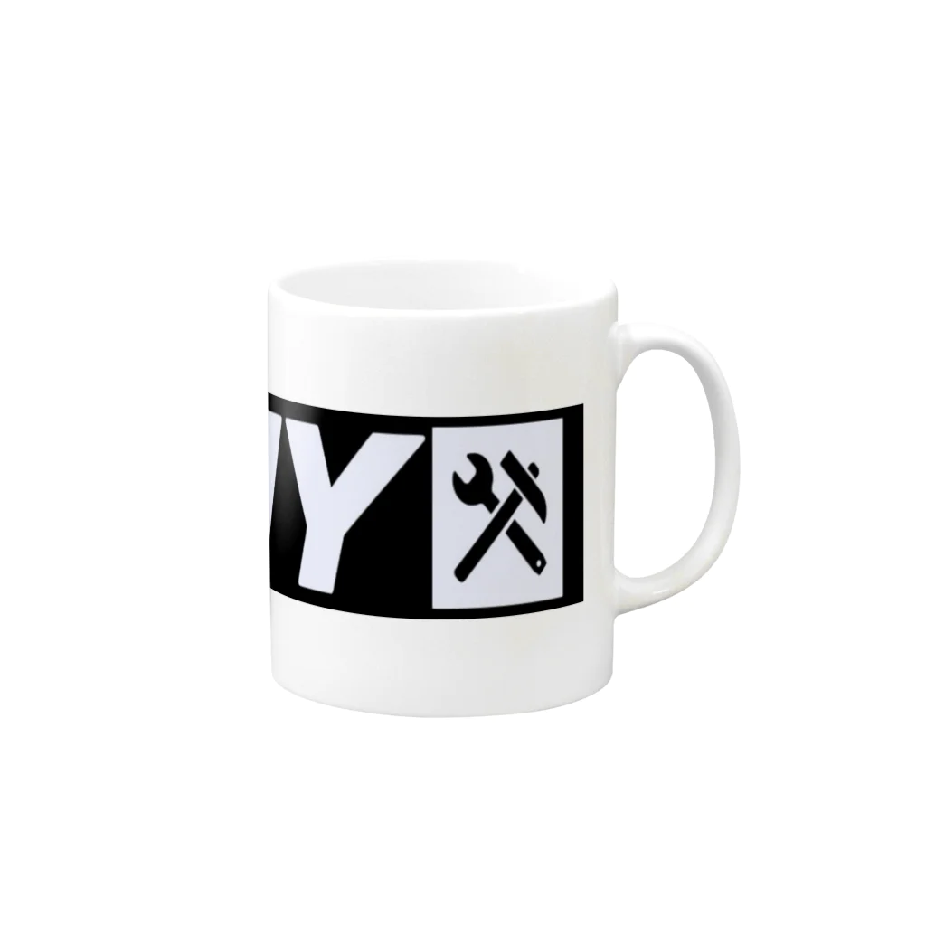 菜っ葉ベジタブルのGIY Mug :right side of the handle