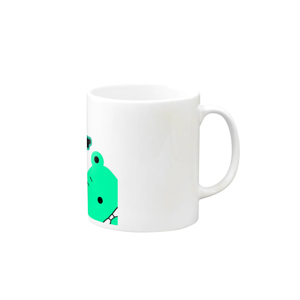 ローズスマイルのカエルの兄弟 Mug :right side of the handle