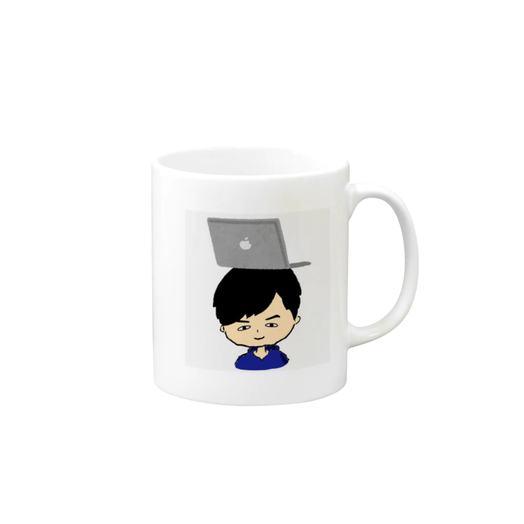 しも(shimo)@エンジニアの中の人のshimoオリジナル Mug :right side of the handle