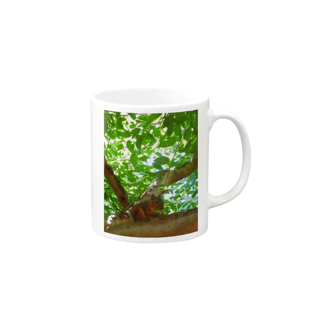 YUNYU SHOPのリスのボクを探してね❗ Mug :right side of the handle