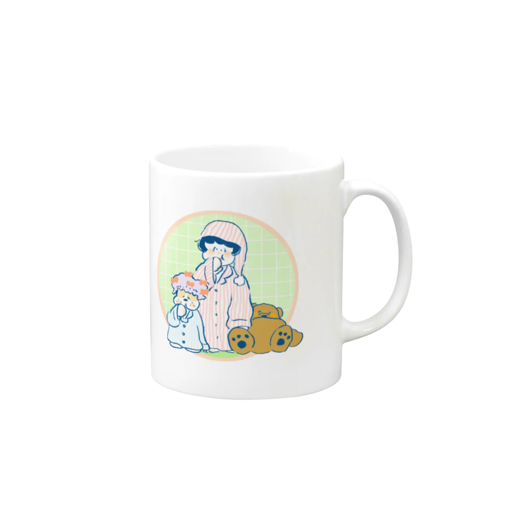 SUZURI de ぺこやの日課 Mug :right side of the handle