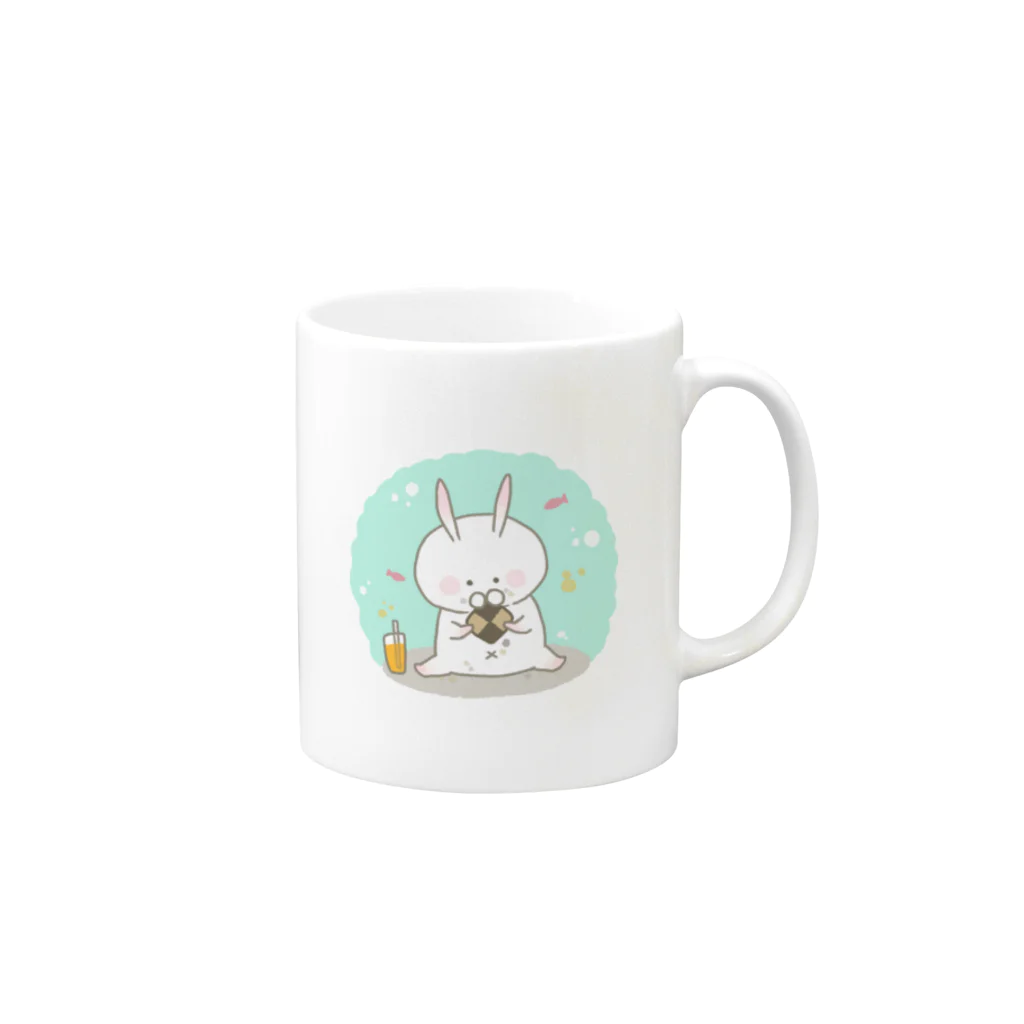 ゆづきの水槽でティータイム Mug :right side of the handle