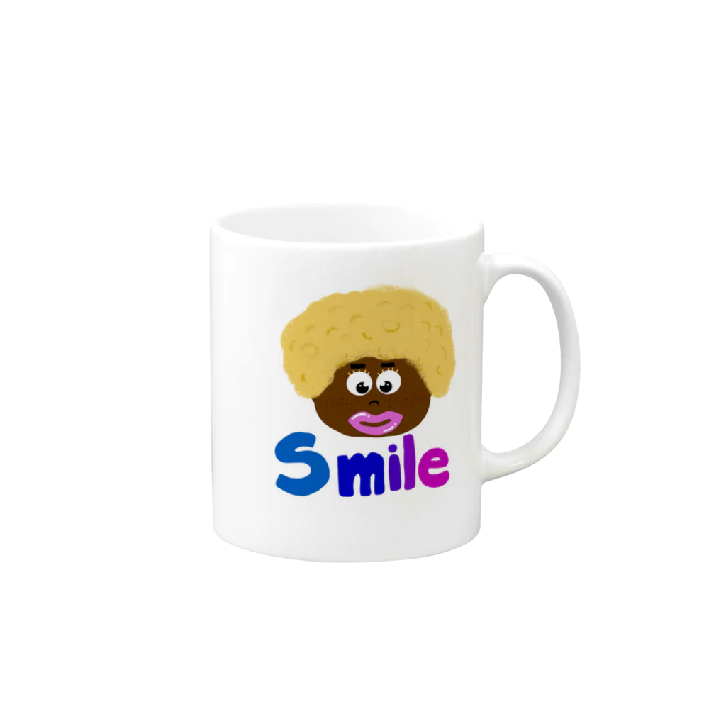 kindsunsのSmile Mug :right side of the handle