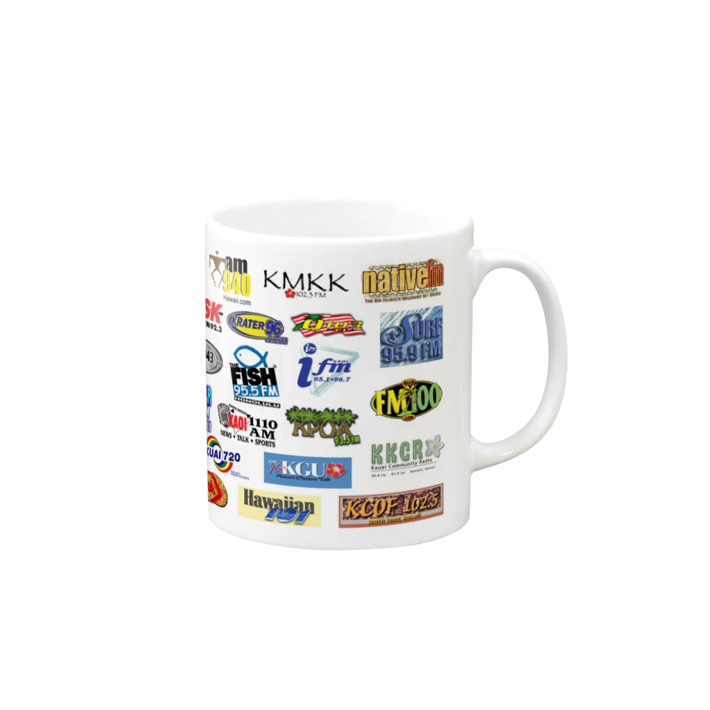 ShingoのHawaiian Radio Stations Mug :right side of the handle