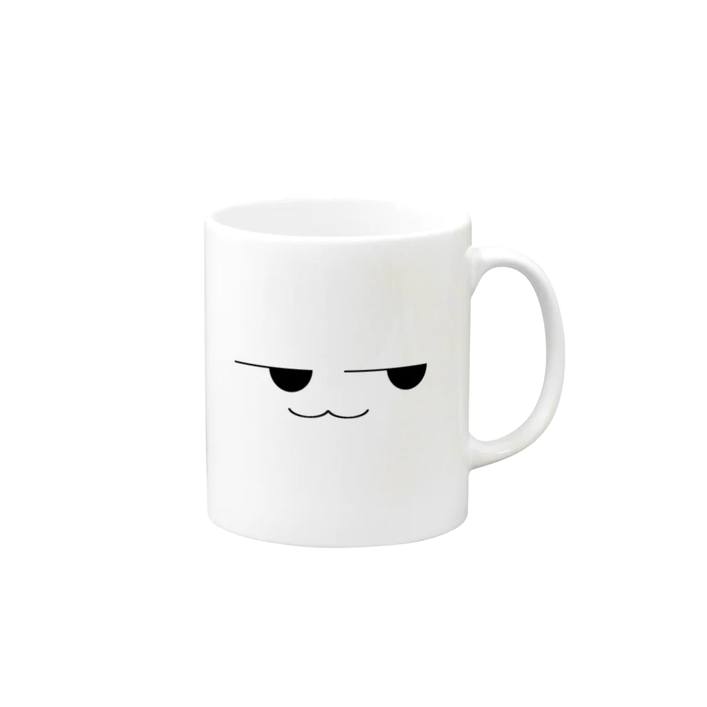 ポアロの流し目くん Mug :right side of the handle