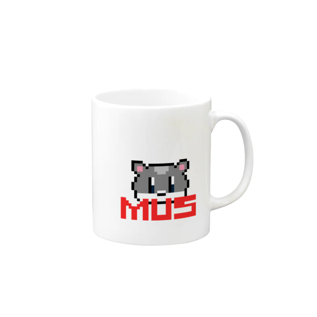 バーバランドの主張するドットマウスちゃん Mug :right side of the handle