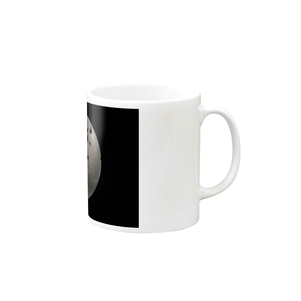 nana.のmoon Mug :right side of the handle