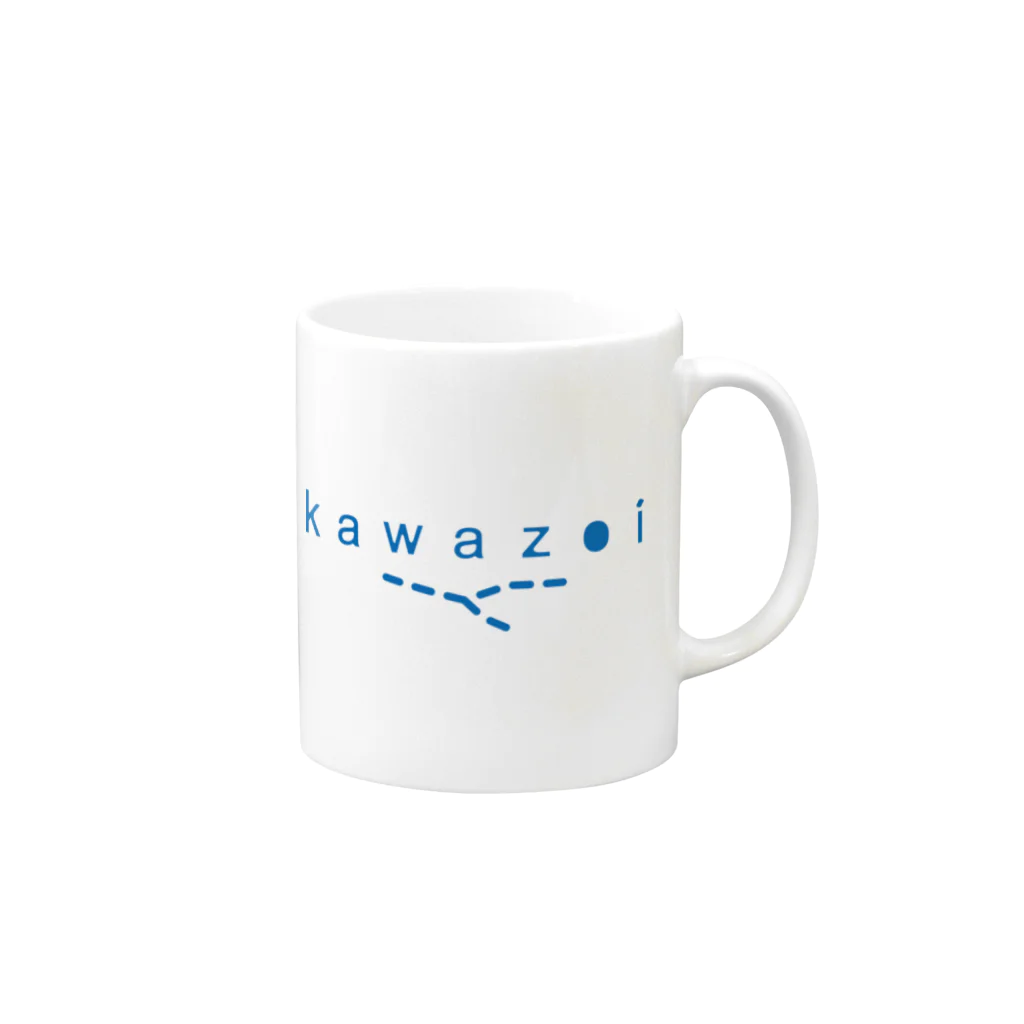 kawazoiのkawazoi logo Mug :right side of the handle
