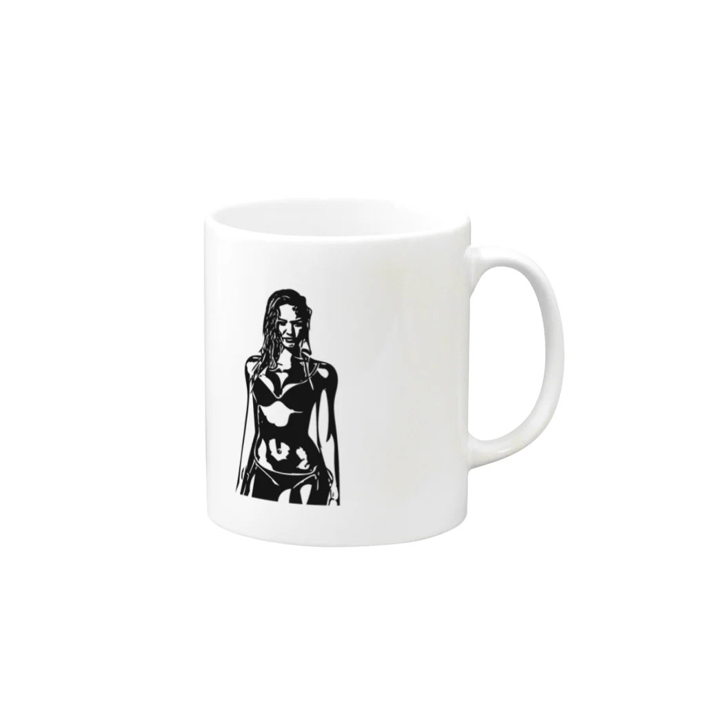 n3hide1982のMFD ビキニ美女 Mug :right side of the handle