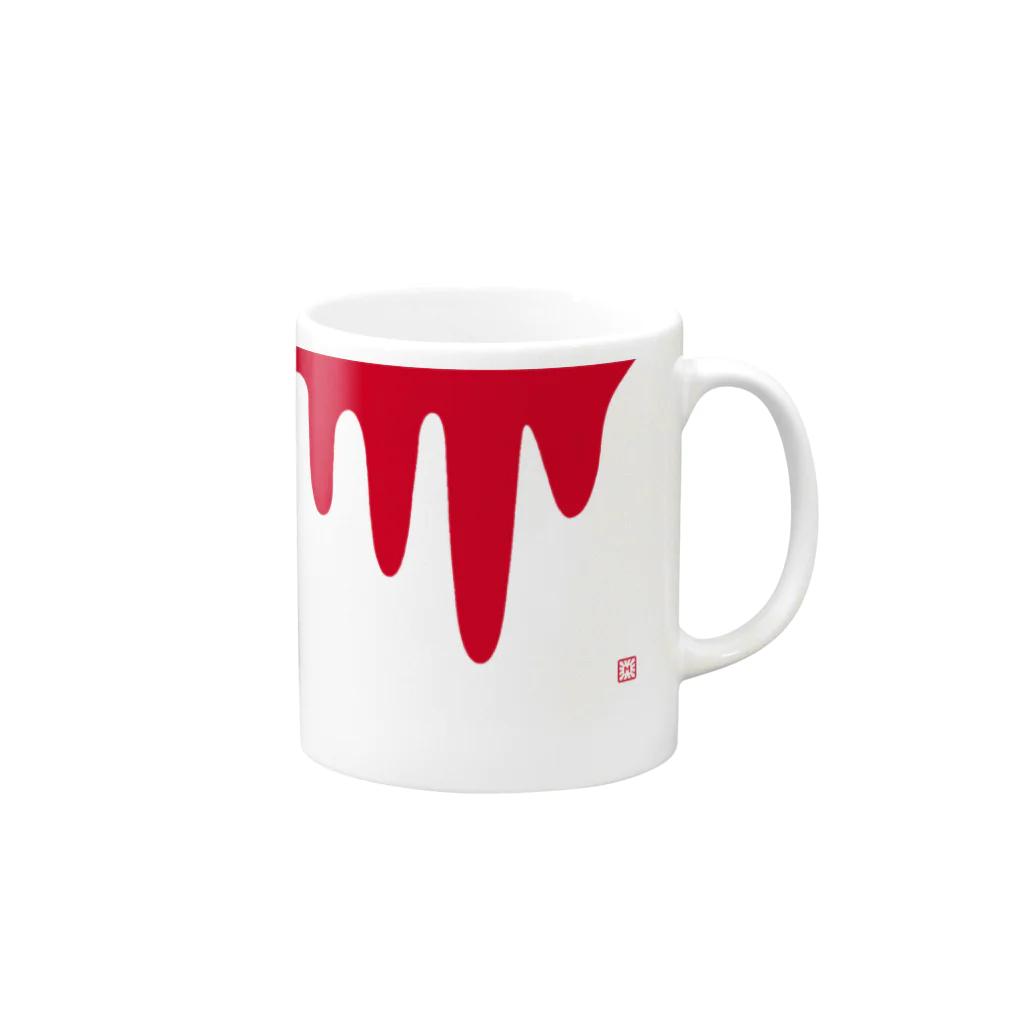 goods_morningboxの血のりマグカップ Mug :right side of the handle