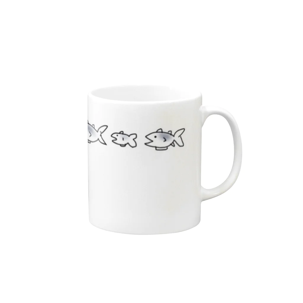 さかなのマグロカップ Mug :right side of the handle