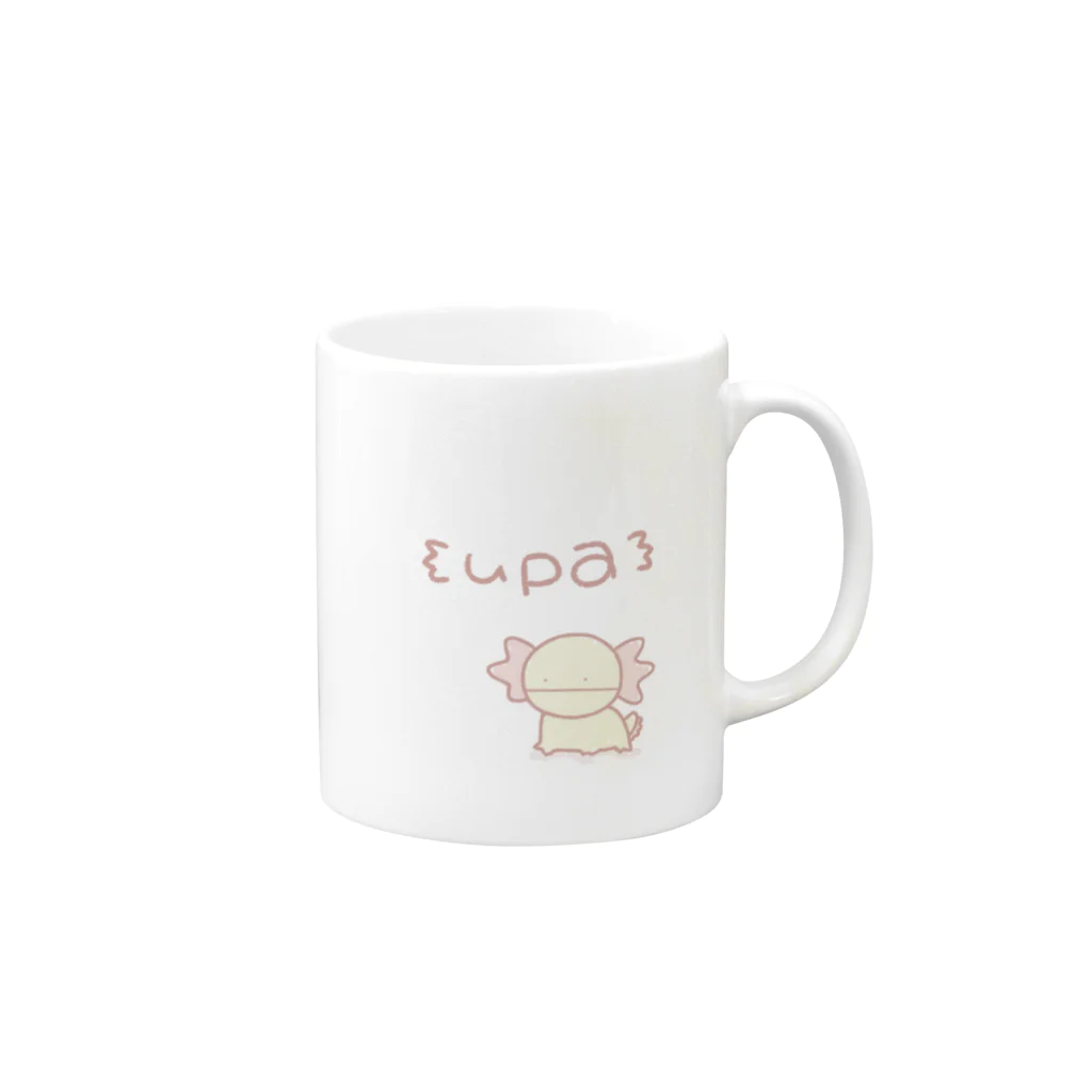 こけいのうぱ Mug :right side of the handle