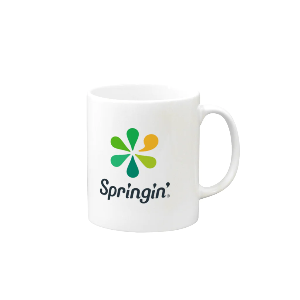 Springin’®オフィシャルショップのSpringin’ ロゴマーク マグカップの取っ手の右面