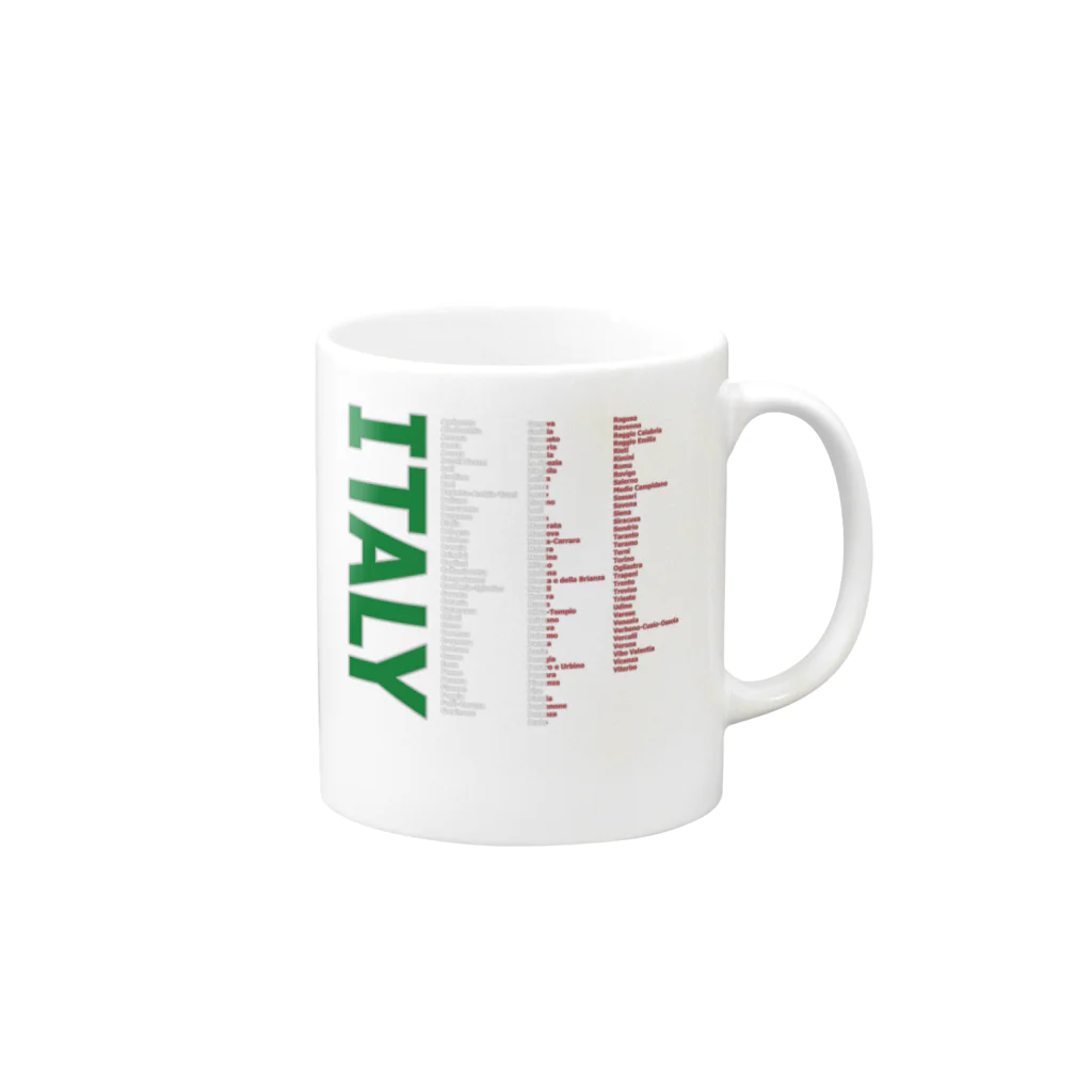 フォーヴァのITALY Mug :right side of the handle