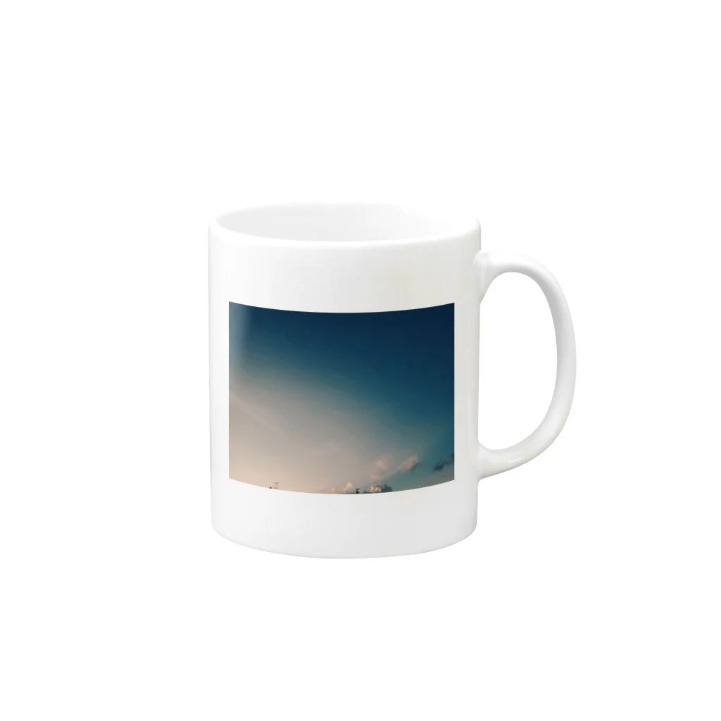 駒音(こまおと)の景色 : 青空2 Mug :right side of the handle