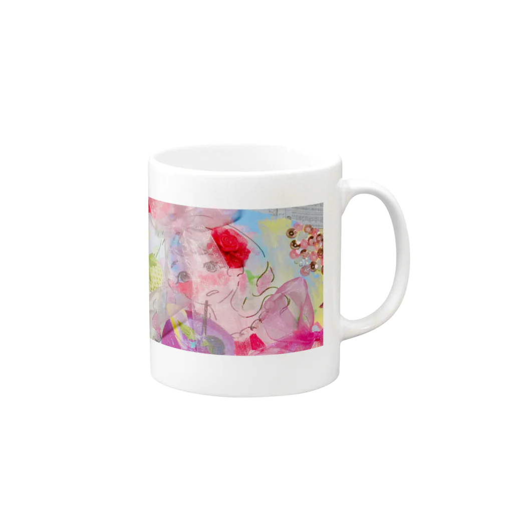 sh017のゆめみる虹彩 Mug :right side of the handle