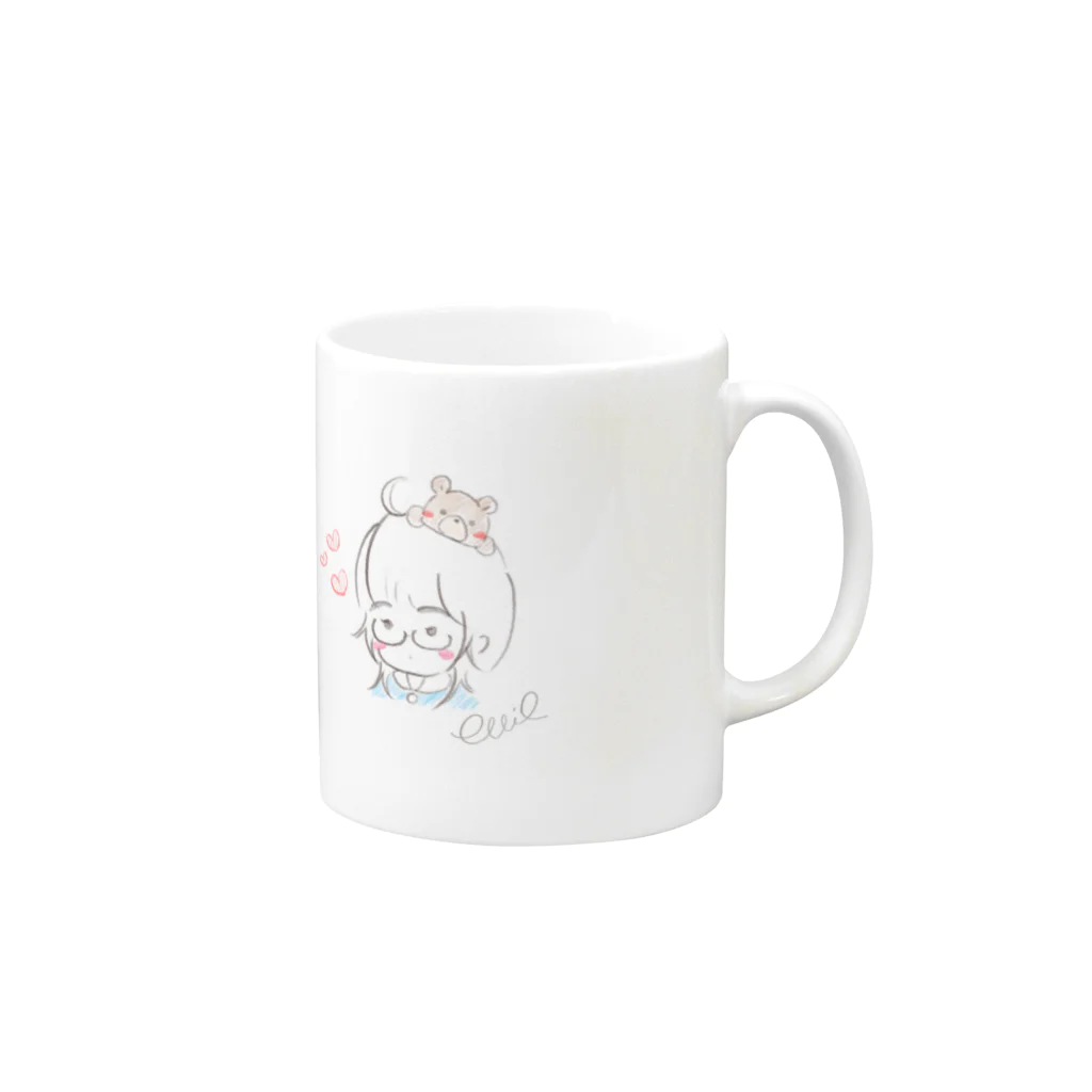 Azukiinaのellie Mug :right side of the handle